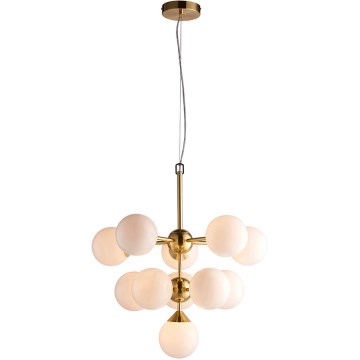 Endon 76500 - Hängeleuchte OSCAR 11xG9/18W/230V Messing