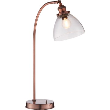 Endon 77861 - Tischleuchte HANSEN 1xE27/40W/230V kupfern