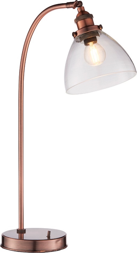 Endon 77861 - Tischleuchte HANSEN 1xE27/40W/230V kupfern