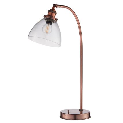 Endon 77861 - Tischleuchte HANSEN 1xE27/40W/230V kupfern