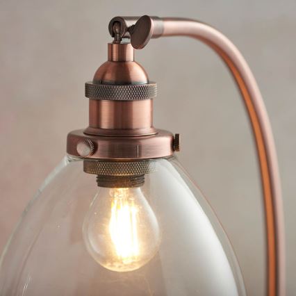 Endon 77861 - Tischleuchte HANSEN 1xE27/40W/230V kupfern
