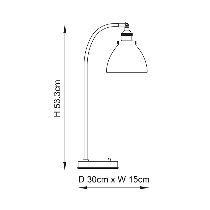 Endon 77861 - Tischleuchte HANSEN 1xE27/40W/230V kupfern