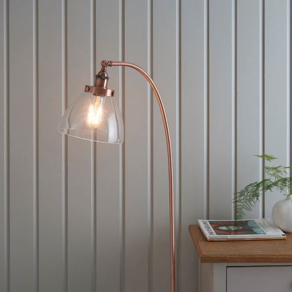 Endon 77862 - Stehleuchte HANSEN 1xE27/40W/230V kupfern