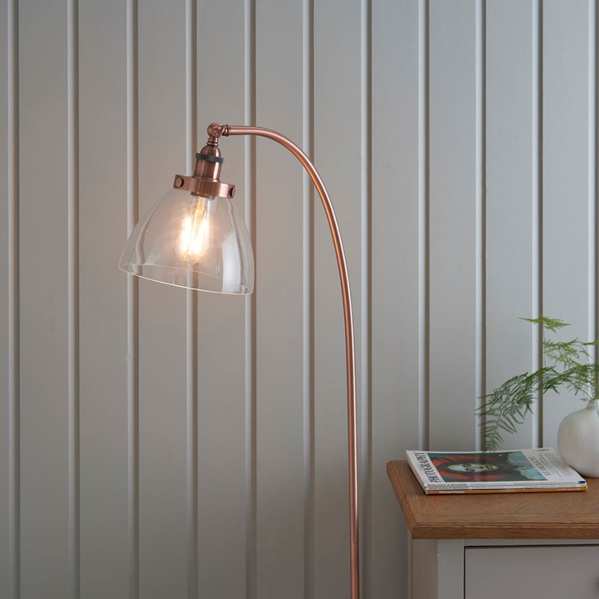 Endon 77862 - Stehleuchte HANSEN 1xE27/40W/230V kupfern