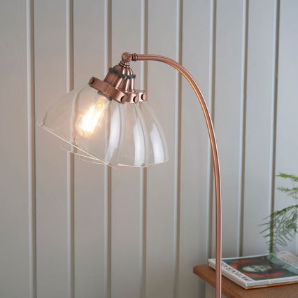 Endon 77862 - Stehleuchte HANSEN 1xE27/40W/230V kupfern