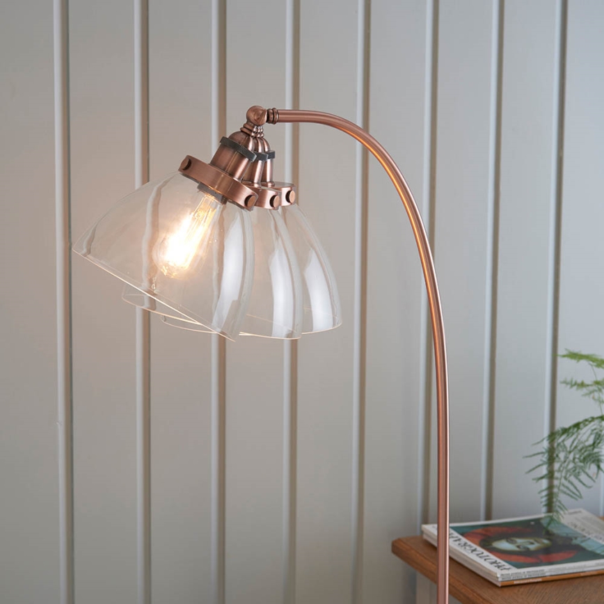 Endon 77862 - Stehleuchte HANSEN 1xE27/40W/230V kupfern
