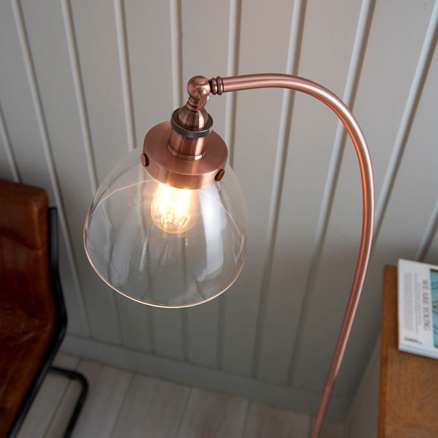 Endon 77862 - Stehleuchte HANSEN 1xE27/40W/230V kupfern