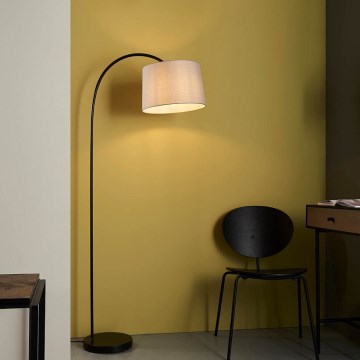 Endon 78163 - Stehlampe CARLSON 1xE27/60W/230V grau/schwarz