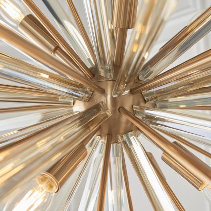 Endon 81935 - Kronleuchter an Kette, 8xE14/40W/230V, goldfarben