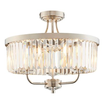 Endon 90264 - Aufbau-Deckenleuchte CHESTERFIELD, 3x E14/6W/230V, Ø 45 cm, hochglänzender Chrom