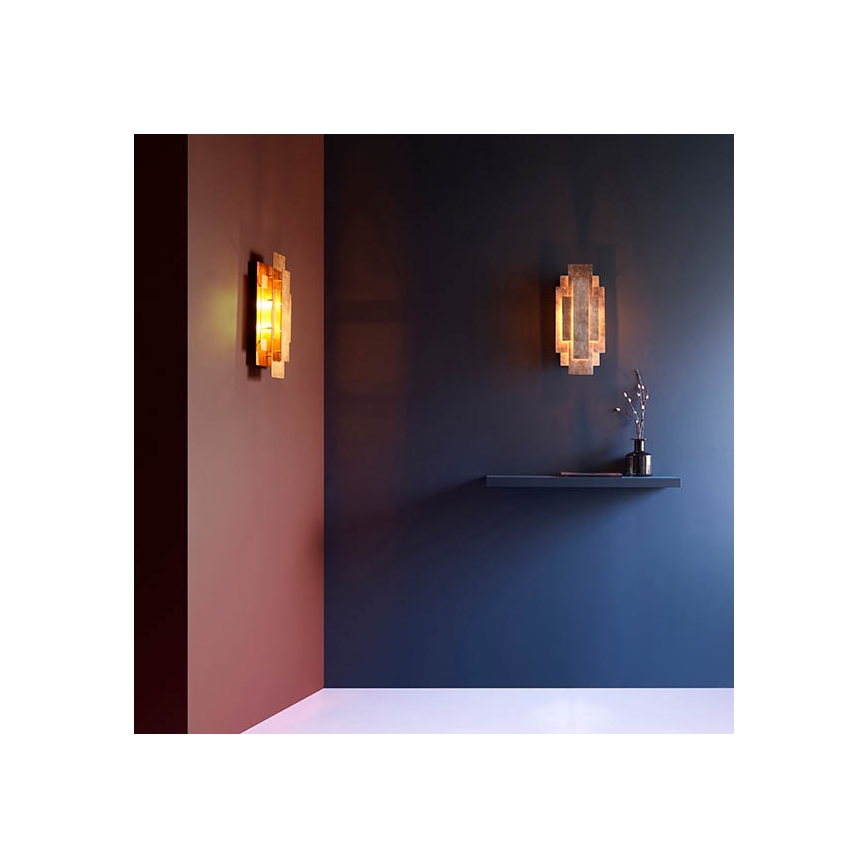 Endon 90451 - Wandleuchte ALZARE 2xG9/3W/230V weiße Patina