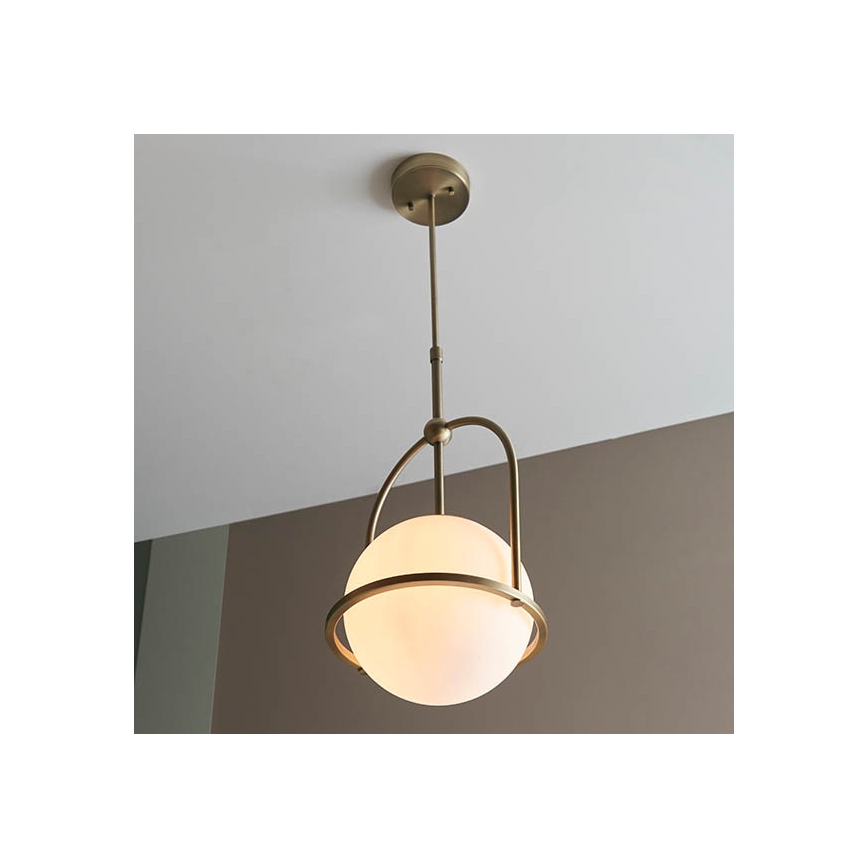 Endon 90844 - Stabpendelleuchte ONTARIO 1xE27/10W/230V Messing