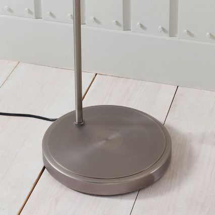 Endon 91741 - Stehleuchte HANSEN 1xE27/40W/230V, mattchrom