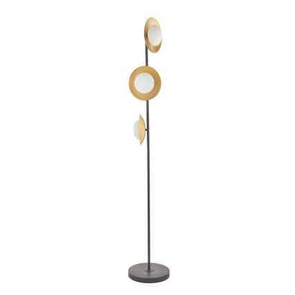 Endon 92039 - Stehleuchte RUFFLE 3xG9/3W/230V schwarz/golden