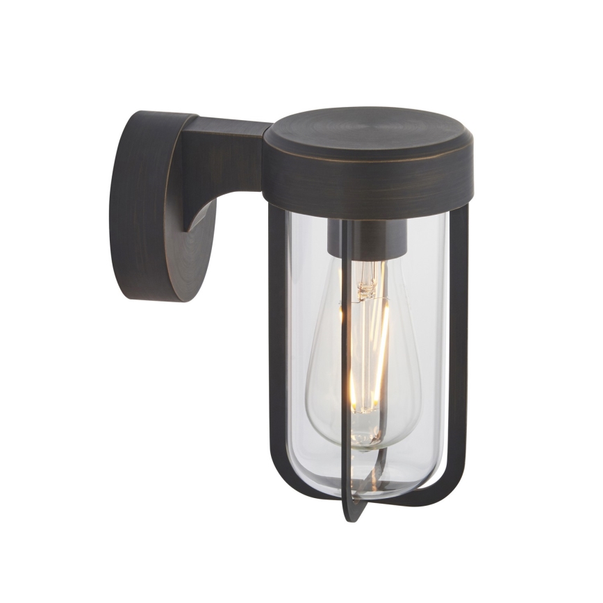 Endon 92857 - Badezimmer-Wandleuchte 1xE27/6W/230V IP44 Bronze/Schwarz