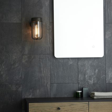 Endon 92857 - Badezimmer-Wandleuchte 1xE27/6W/230V IP44 Bronze/Schwarz