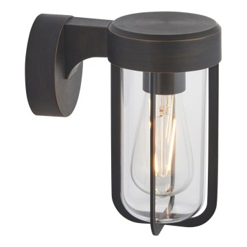 Endon 92857 - Badezimmer-Wandleuchte 1xE27/6W/230V IP44 Bronze/Schwarz