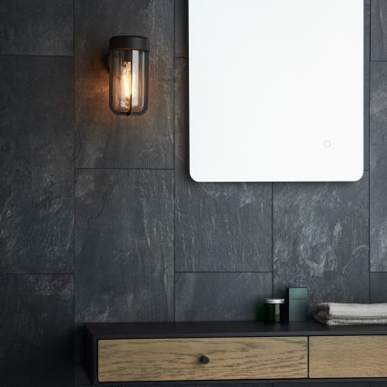 Endon 92859 - Badezimmer-Wandleuchte 1xE27/6W/230V IP44 schwarz