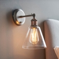 Endon 92874 - Wandstrahler HAL 1xE27/10W/230V bronzen/kupfern/klar