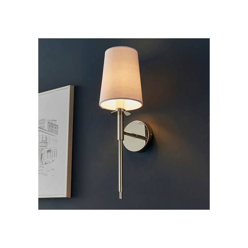 Endon 92949 - Wandleuchte 1xE14/6W/230V weiß/glänzender Chrom