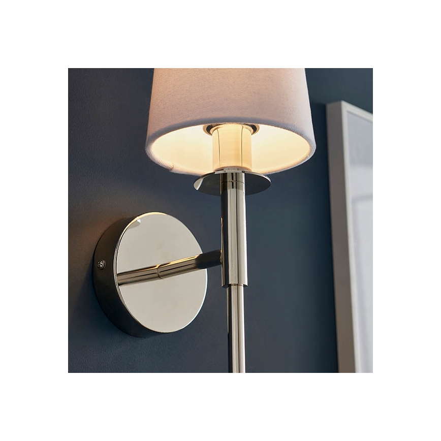 Endon 92949 - Wandleuchte 1xE14/6W/230V weiß/glänzender Chrom