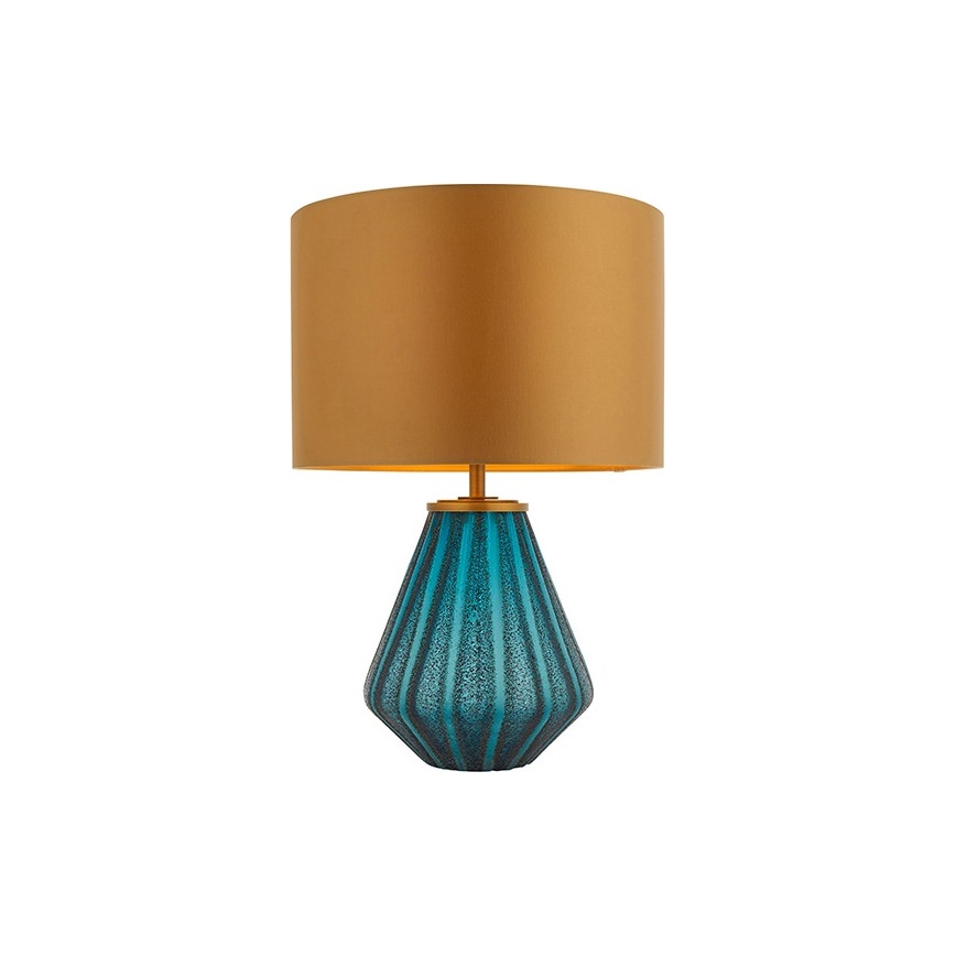 Endon 93059 - Tischlampe ALYSSIA 1xE27/10W/230V gold/blau