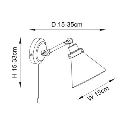 Endon 93853 - Wandstrahler für das Badezimmer FARADAY 1xG9/3W/230V IP44 glänzendes Chrom