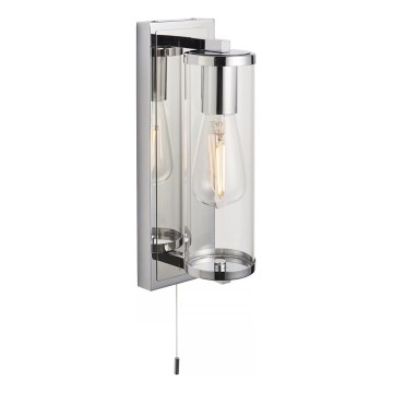 Endon 94074 - Badezimmer-Wandleuchte TAYLOR 1xE27/10W/230V IP44 glänzendes Chrom