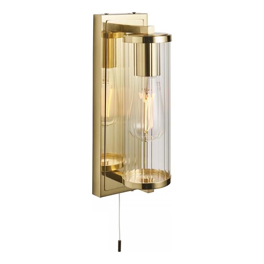 Endon 94075 - Badezimmer-Wandleuchte TAYLOR 1xE27/10W/230V IP44 golden