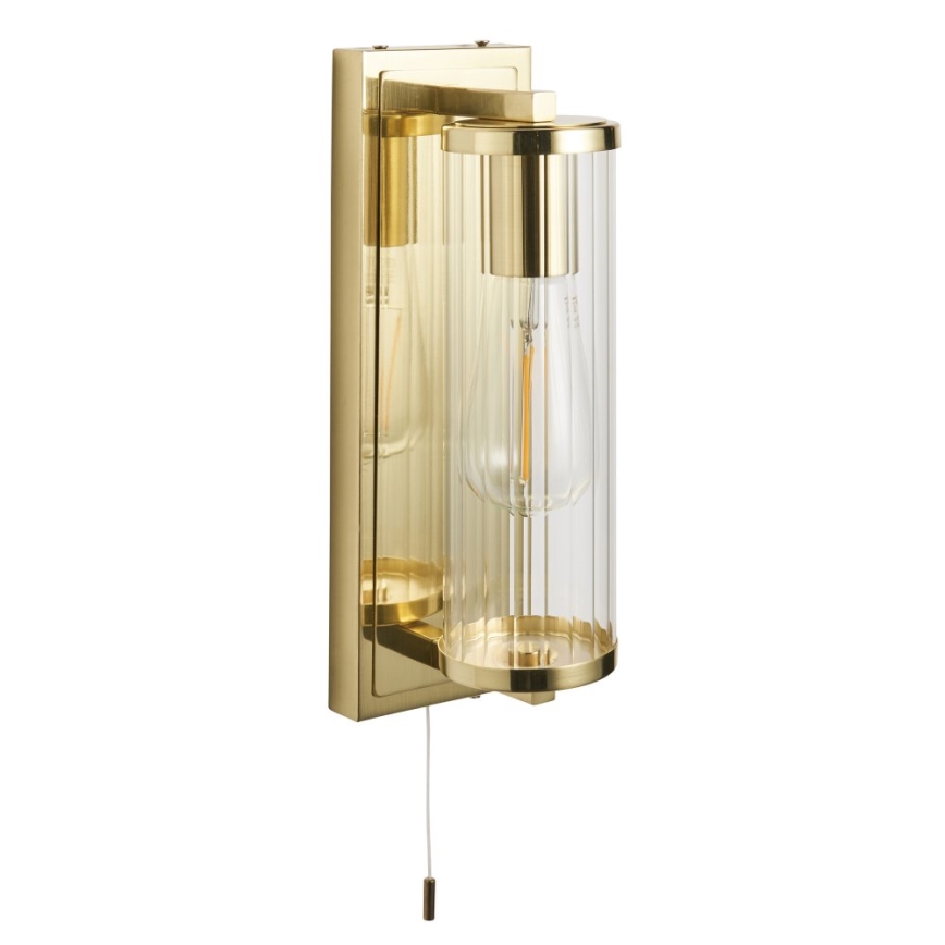 Endon 94075 - Badezimmer-Wandleuchte TAYLOR 1xE27/10W/230V IP44 golden