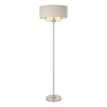 Endon 94359 - Stehleuchte HIGHCLERE 3xE14/40W/230V beige/glänzendes Chrom d 47 cm