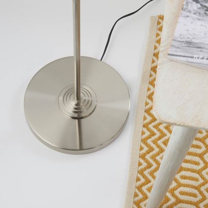 Endon 94359 - Stehleuchte HIGHCLERE 3xE14/40W/230V beige/glänzendes Chrom d 47 cm