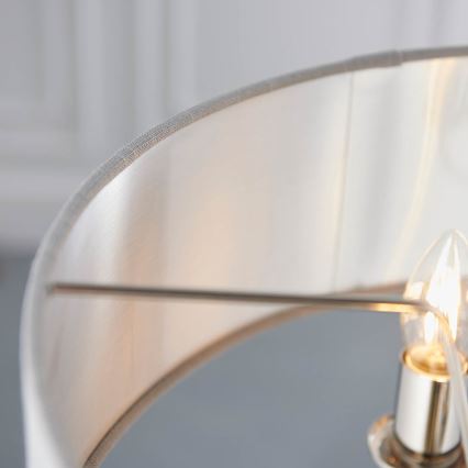 Endon 94377 - Hängeleuchte an Kette HIGHCLERE 3xE14/40W/230V grau/glänzendes Chrom