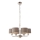 Endon 94381 - Kronleuchter an Kette HIGHCLERE 6xE14/28W/230V grau/glänzendes Chrom