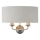 Endon 94403 - Wandleuchte HIGHCLERE 2xE14/40W/230V grau/matt Chrom