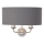 Endon 94406 - Wandleuchte HIGHCLERE 2xE14/40W/230V dunkelgrau/glänzendes Chrom