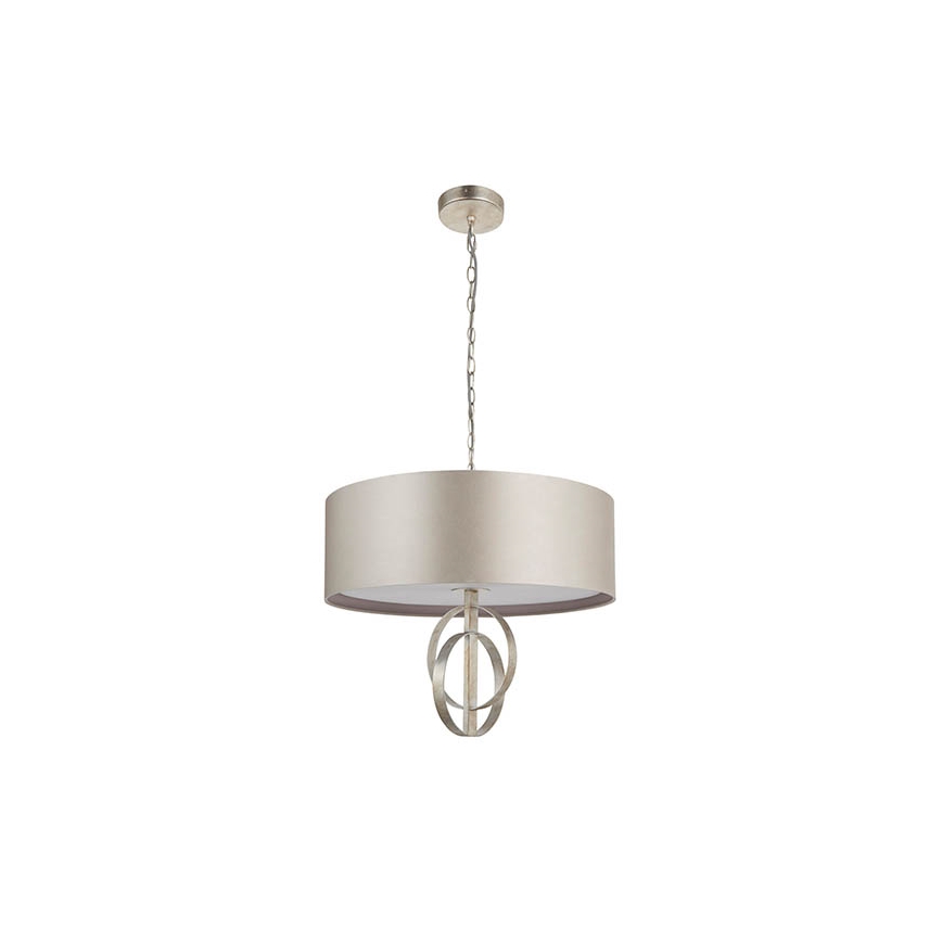Endon 95216 - Kronleuchter an Kette 3xE27/10W/230V Ø 60 cm grau