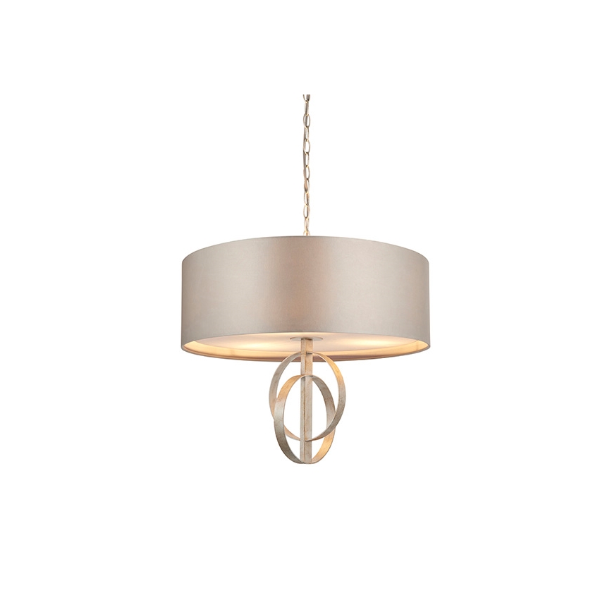 Endon 95216 - Kronleuchter an Kette 3xE27/10W/230V Ø 60 cm grau