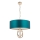 Endon 95223 - Kronleuchter mit Kette 5xE27/10W/230V Ø 70 cm blau/grau
