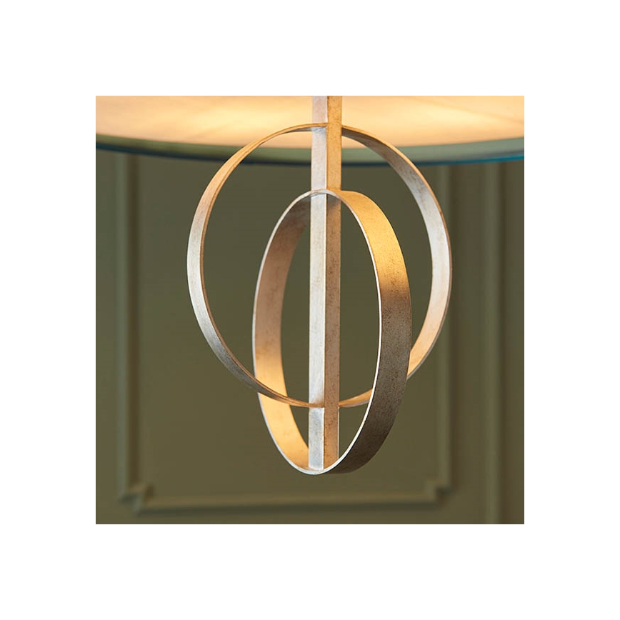 Endon 95223 - Kronleuchter mit Kette 5xE27/10W/230V Ø 70 cm blau/grau