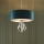 Endon 95224 - Pendelleuchte mit Kette, 3×E27, 10 W/230 V, Ø 60 cm, blau/grau