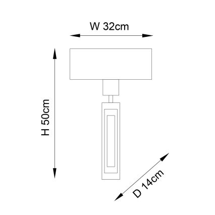 Endon 95271 - Wandleuchte CARLTON 1xE27/10W/230V bronzen