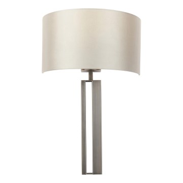 Endon 95449 - Wandleuchte 1xE27/10W/230V beige/mattchrom