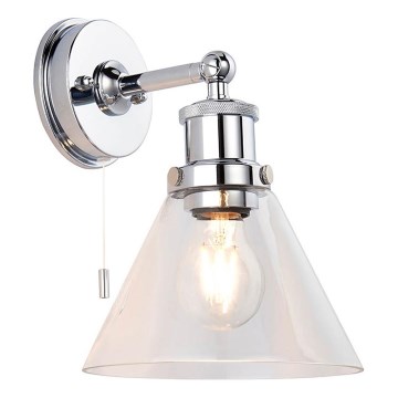 Endon 95513-  Badezimmer-Wandspot TOULON 1xE27/10W/230V IP44 Hochglanzchrom