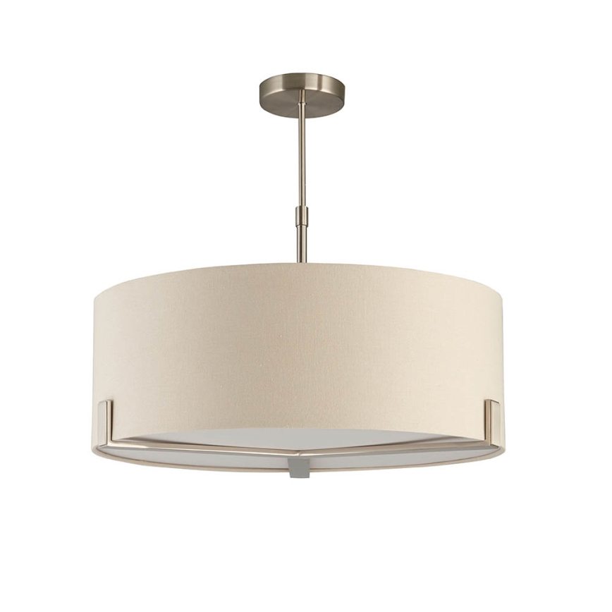 Endon 95834 - Deckenleuchte an Stange HAYFIELD 3xE27/40W/230V matt Chrom/beige