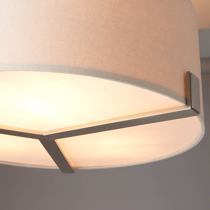 Endon 95834 - Deckenleuchte an Stange HAYFIELD 3xE27/40W/230V matt Chrom/beige