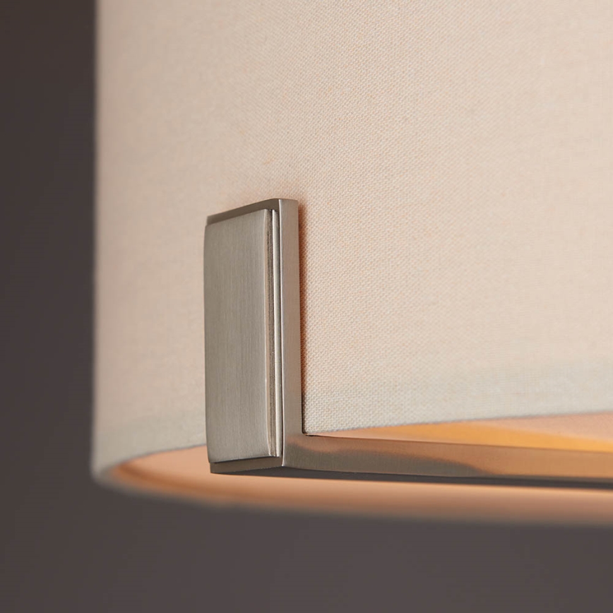 Endon 95834 - Deckenleuchte an Stange HAYFIELD 3xE27/40W/230V matt Chrom/beige