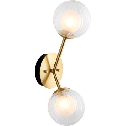 Endon 96691 - Wandleuchte NORTHWEST 2xG9/3W/230V goldfarben