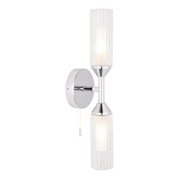 Endon 97172 - Badezimmer-Wandleuchte NATORI 2xG9/3W/230V IP44 glänzender Chrom