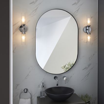 Endon 97172 - Badezimmer-Wandleuchte NATORI 2xG9/3W/230V IP44 glänzender Chrom